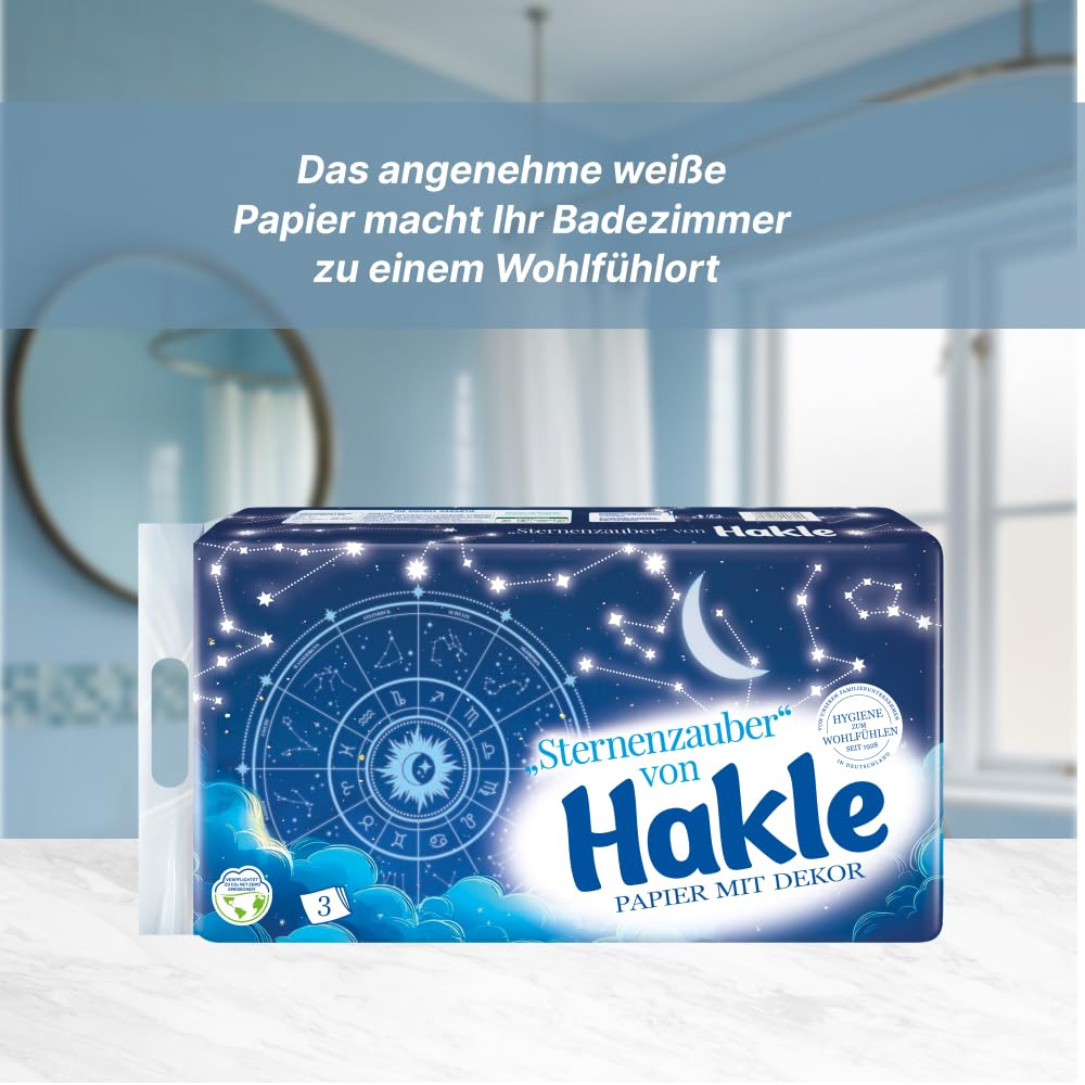 Hakle Dekor Wanderlust Toilettenpapier, 48 Rollen, 150 Blatt, 3-lagig
