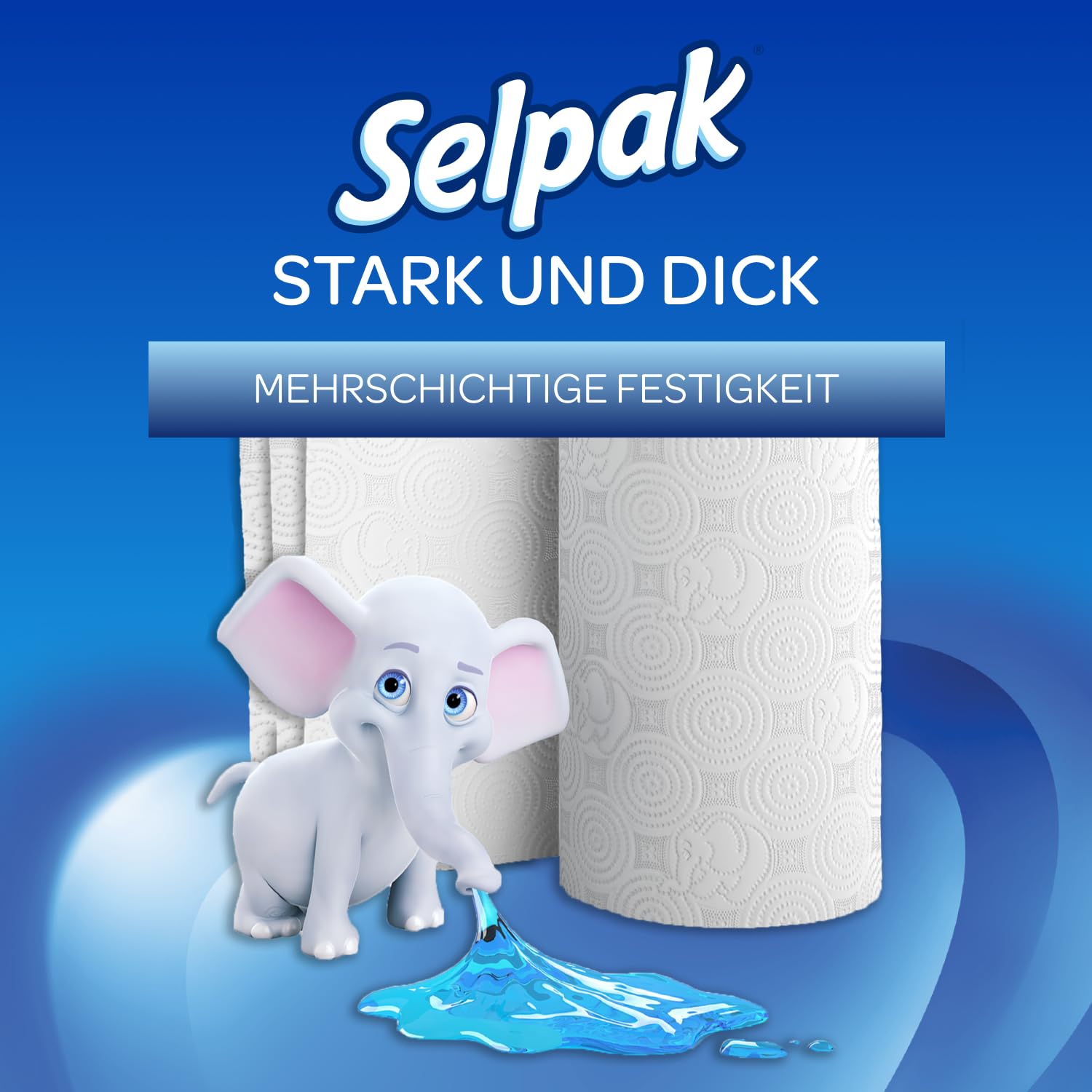 Selpak Paper Towels Deluxe Küchenrolle 48 Rollen, 3-lagig aus Bambus