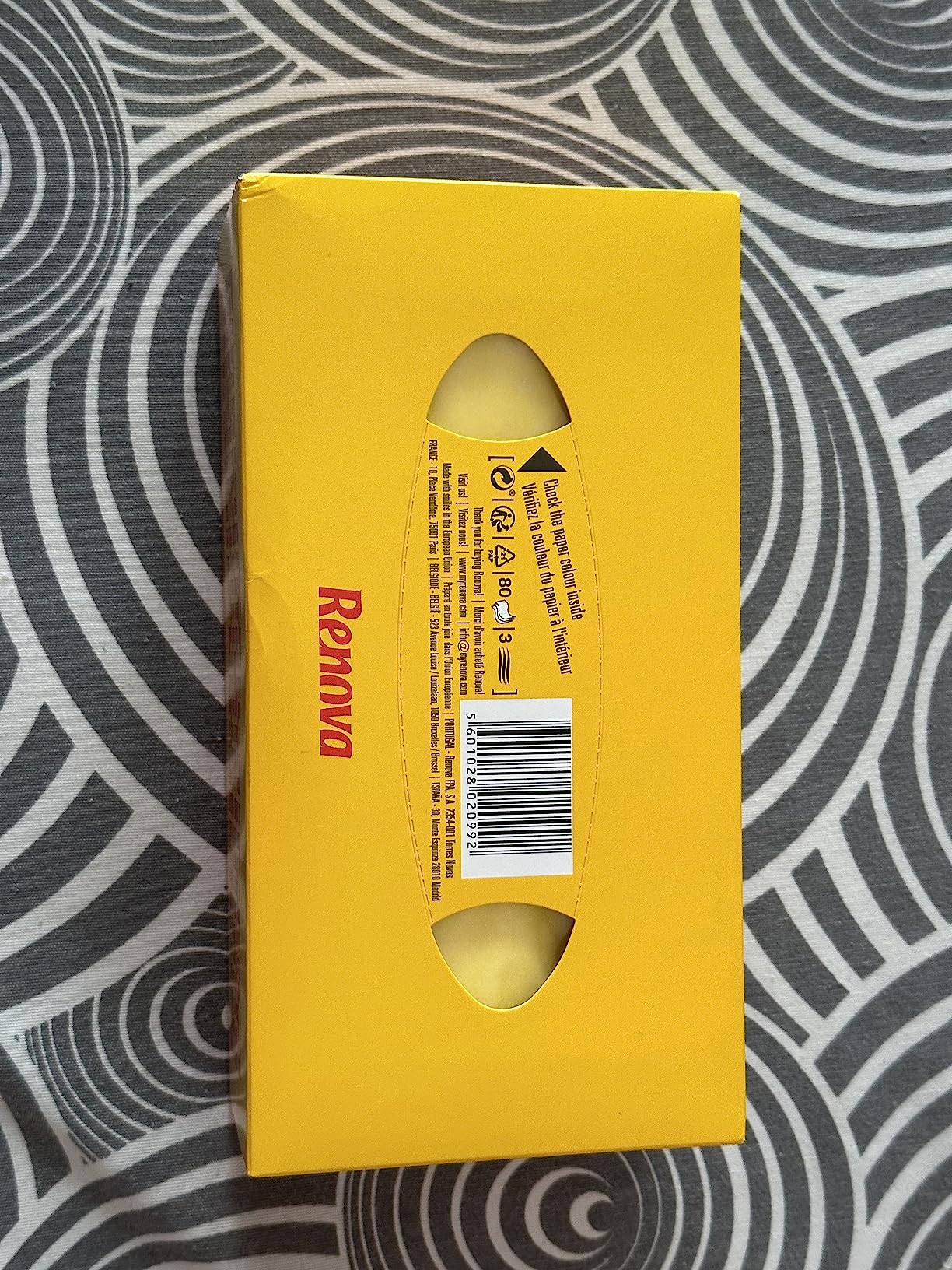 Renova Red Label Gesichtstücher Gelb, 80 Stück