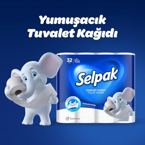 Selpak Toilet Papers Toilettenpapier 32 Rollen, 3-lagig, 140 Blatt