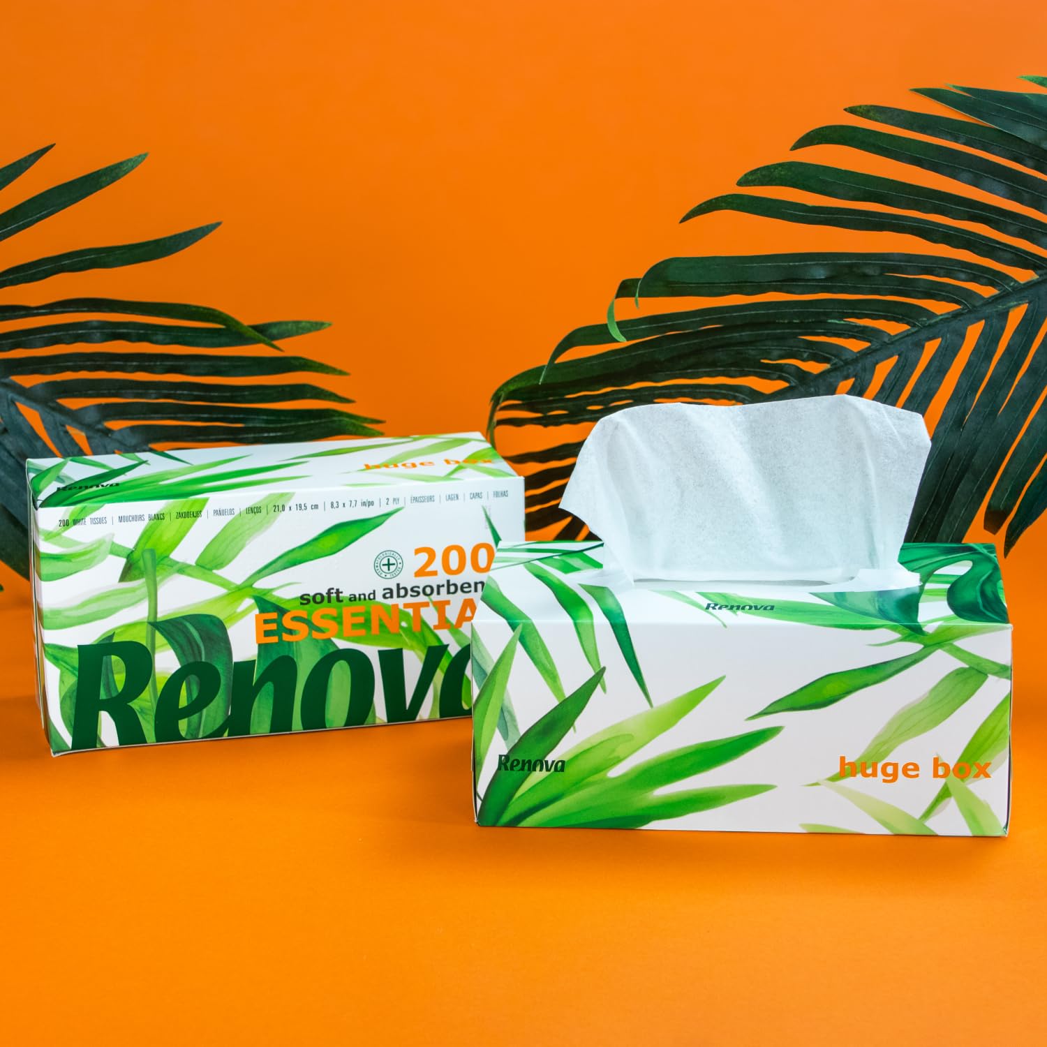 Renova Face Taschentücher 200 Blatt Box weiß unbeduftet