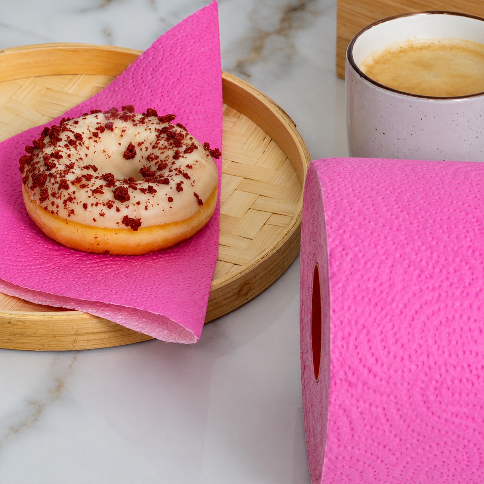 Renova Kitchen Roll Pink Paper Towel Küchenrolle 1 Rolle rosa