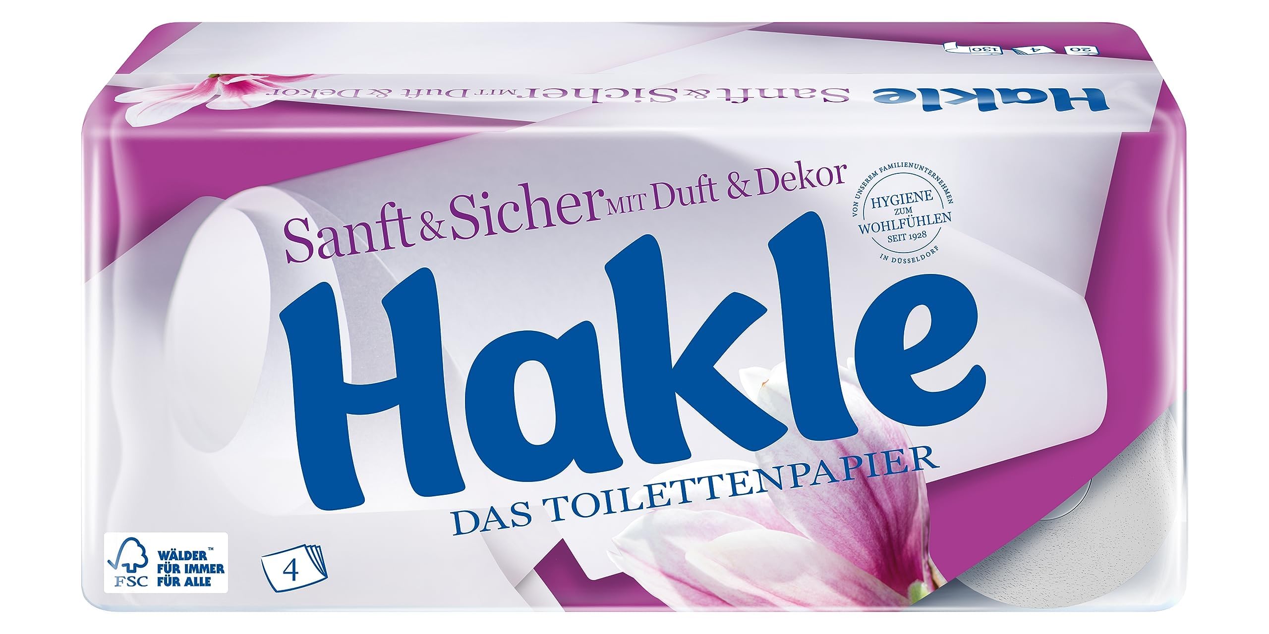 Hakle Sanft & Sicher Toilettenpapier 40 Rollen 4-lagig