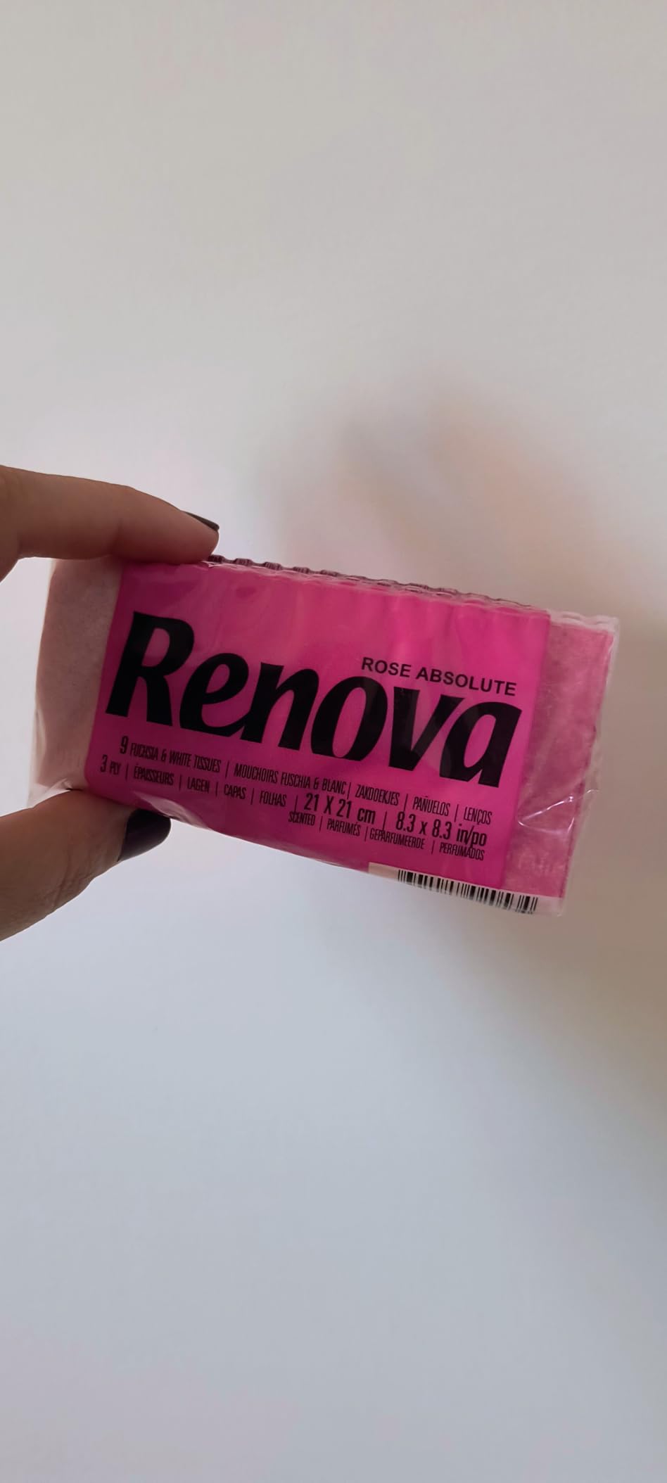 Renova Tissues Red Label Taschentücher, blau, Blaubeerkuchen-Duft, 6 Packungen