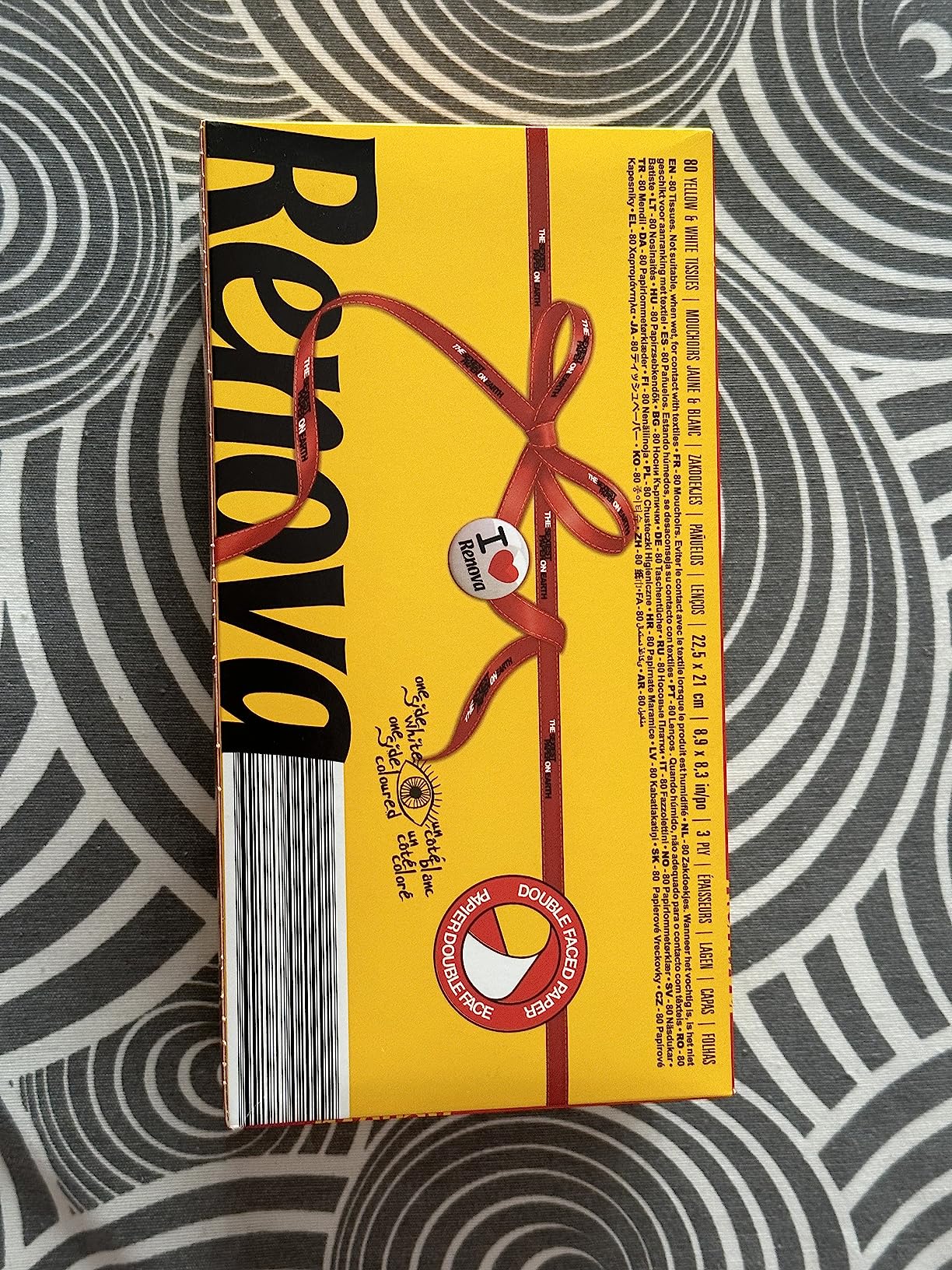 Renova Red Label Gesichtstücher Gelb, 80 Stück