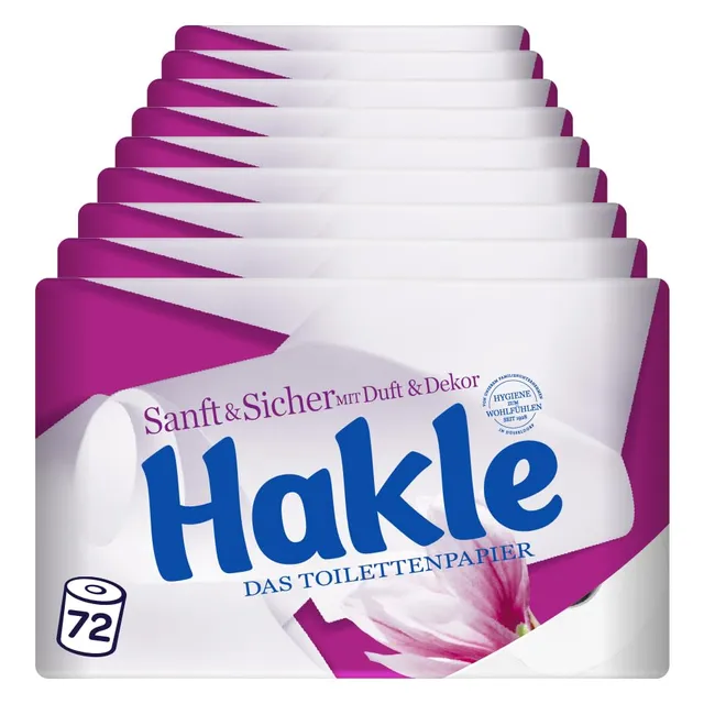 Hakle Sanft & Sicher Toilettenpapier 72 Rollen 4-lagig FSC