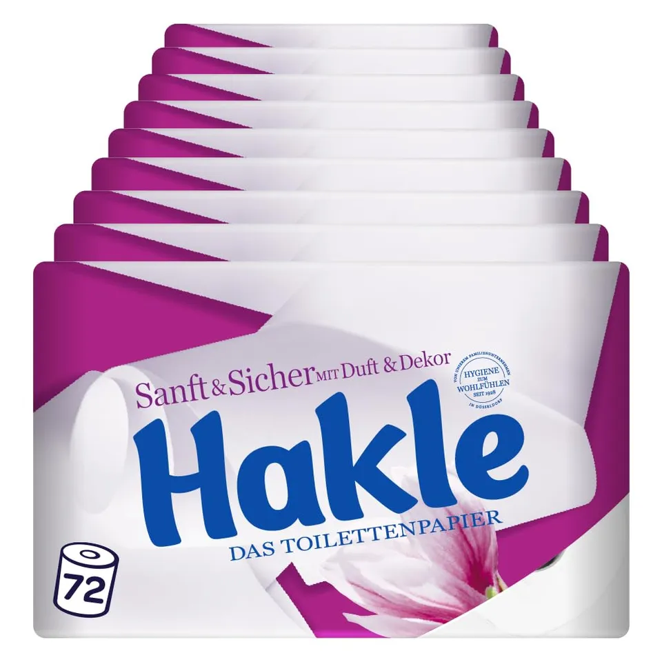 Hakle Sanft & Sicher Toilettenpapier 72 Rollen 4-lagig FSC