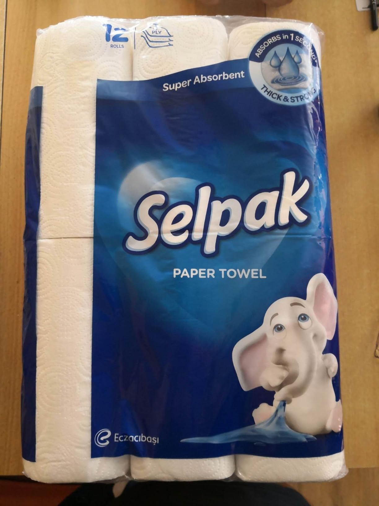 Selpak Paper Towels Papierhandtücher, 4er-Pack, 3-lagig