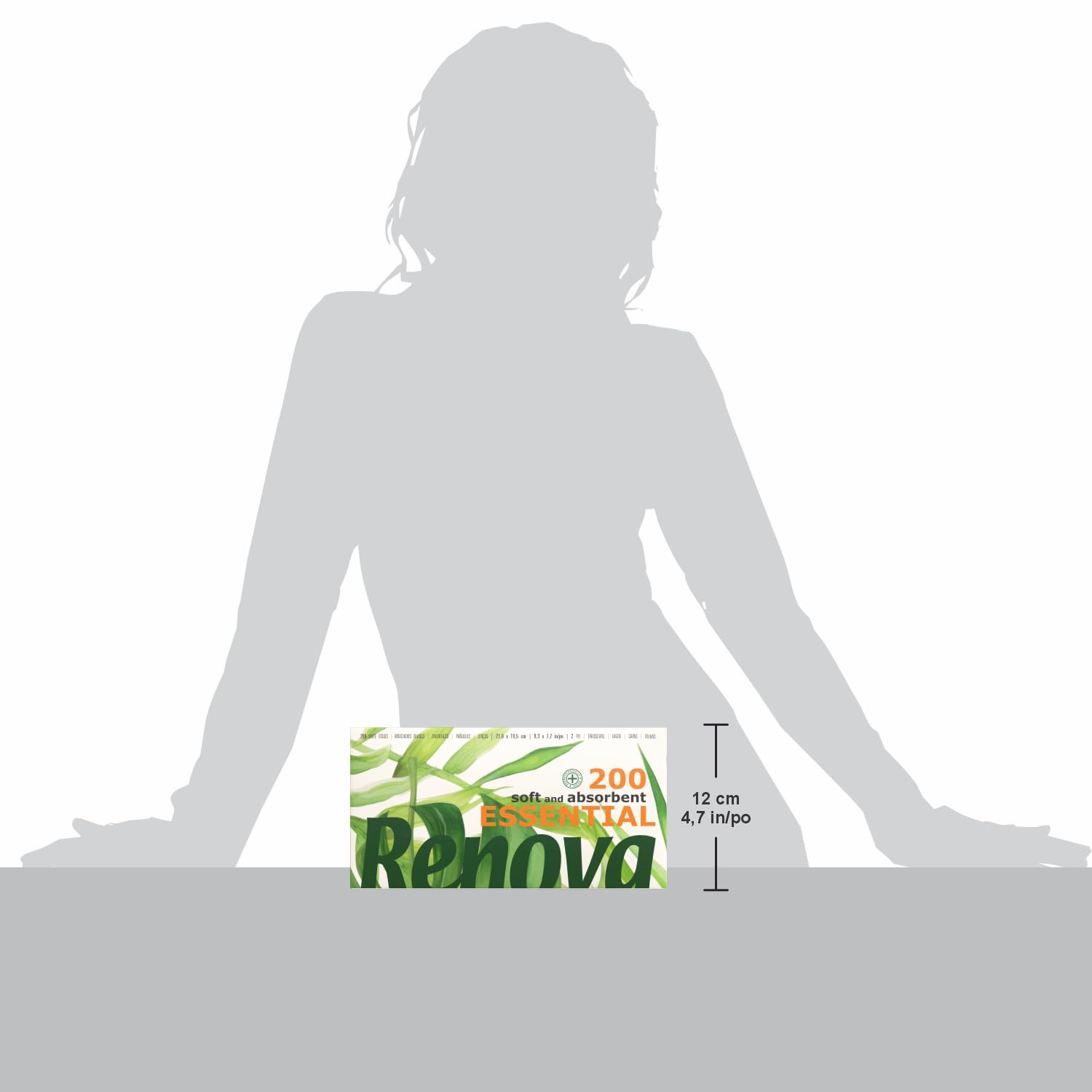 Renova Face Taschentücher 200 Blatt Box weiß unbeduftet
