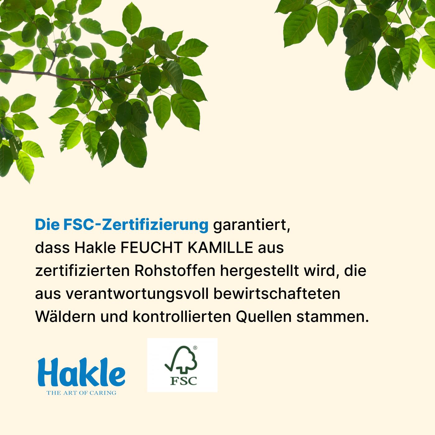 Hakle Kamille & Aloe Vera feuchtes Toilettenpapier, 12 Packungen
