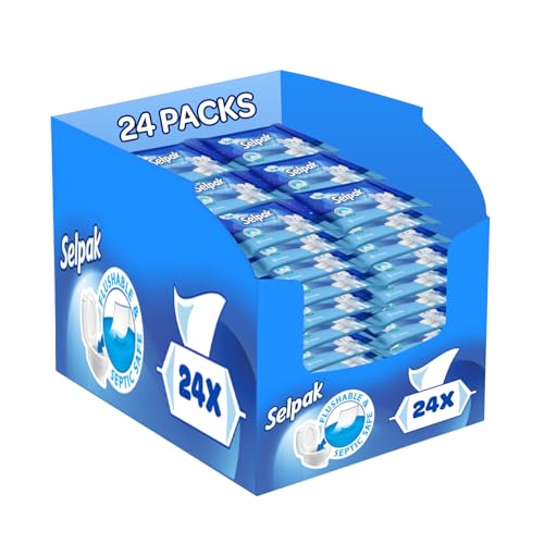 Selpak Wet Wipes Feuchtes Toilettenpapier, 1008 Tücher in 24 Packungen