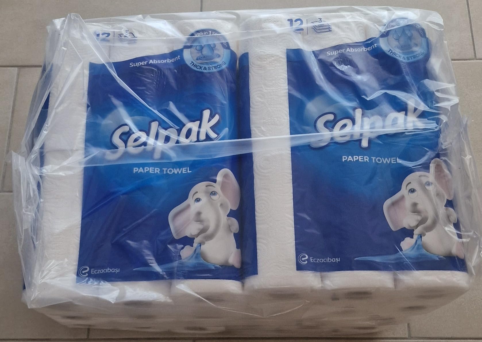 Selpak Paper Towels Papierhandtücher, 4er-Pack, 3-lagig