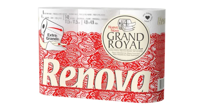Renova Grand Royal 200105437 Toilettenpapier 6 Rollen 4-lagig