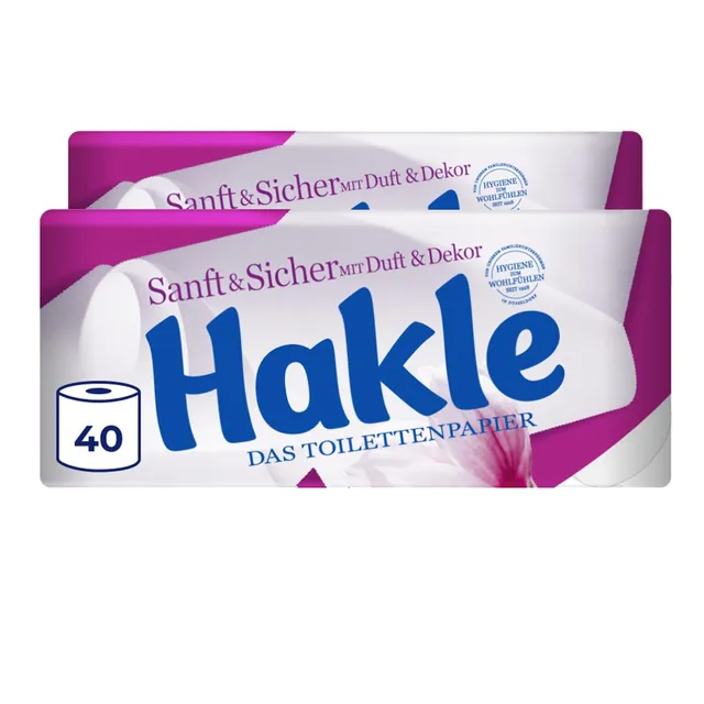 Hakle Sanft & Sicher Toilettenpapier 40 Rollen 4-lagig