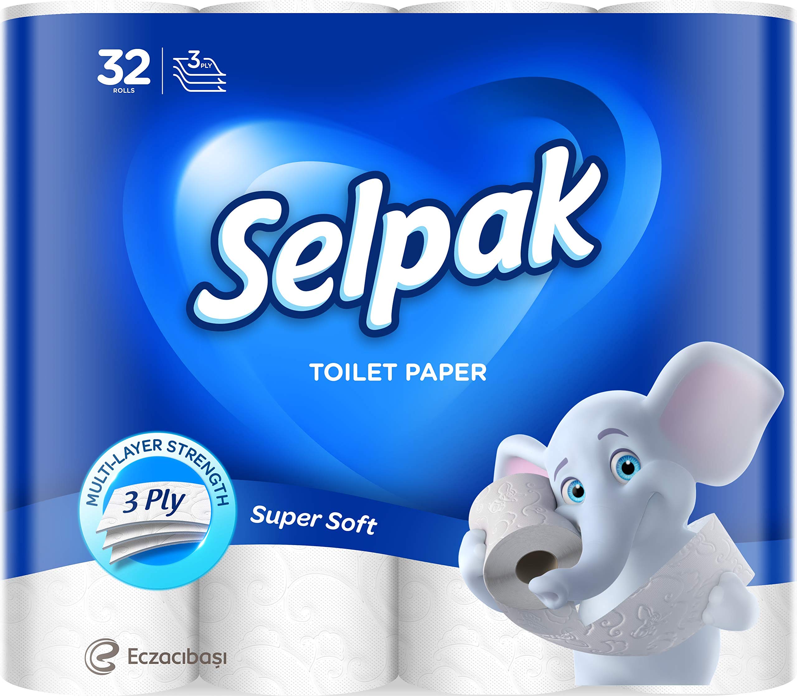 Selpak Toilet Papers Toilettenpapier 32 Rollen, 3-lagig, 140 Blatt