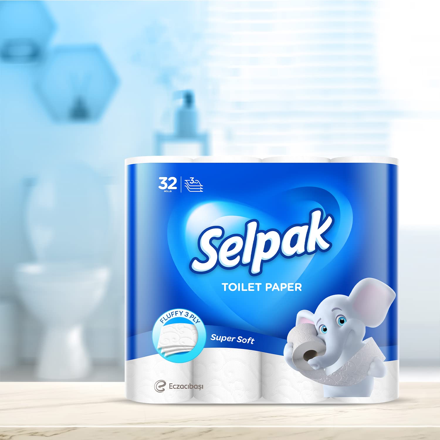 Selpak Toilet Papers Toilettenpapier 96 Rollen, 3-lagig, 140 Blatt