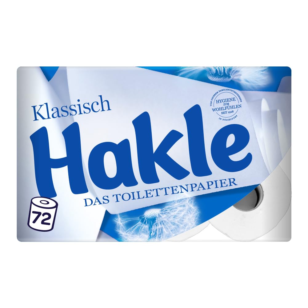 Hakle Klassisch Toilettenpapier 80 Rollen, 3-lagig