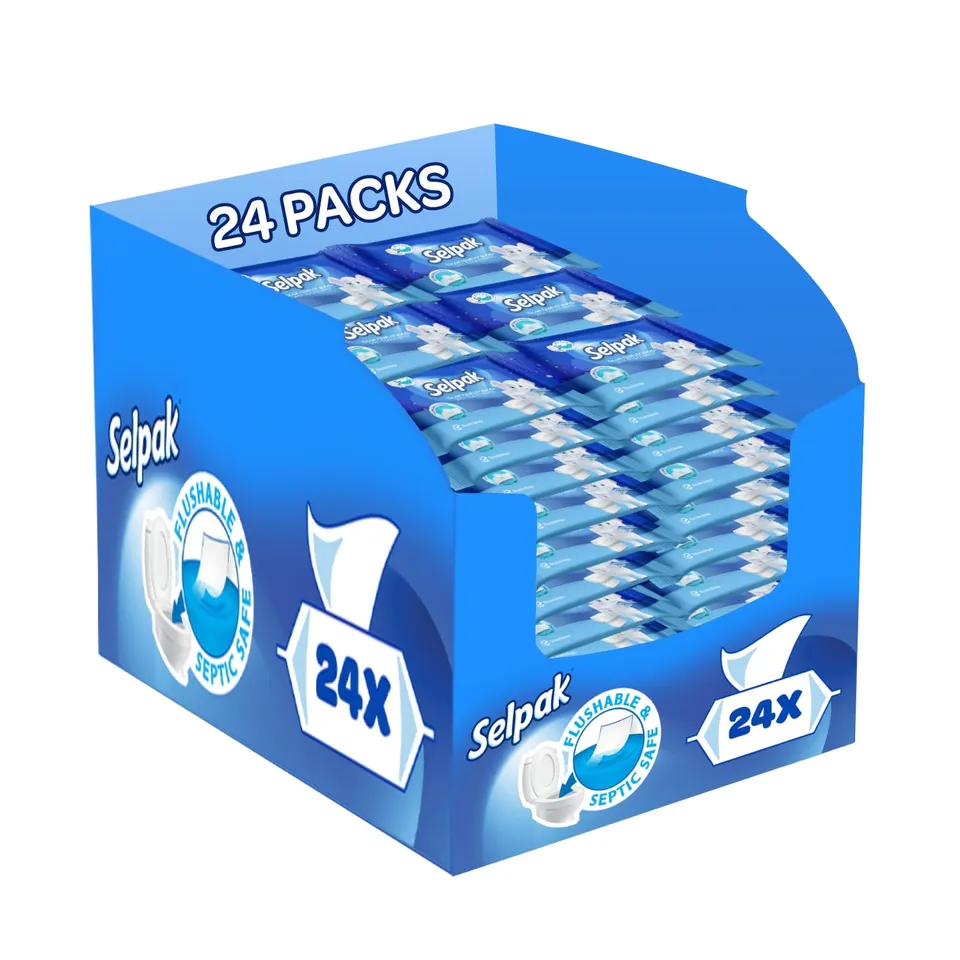 Selpak Wet Wipes Feuchtes Toilettenpapier, 1008 Tücher in 24 Packungen