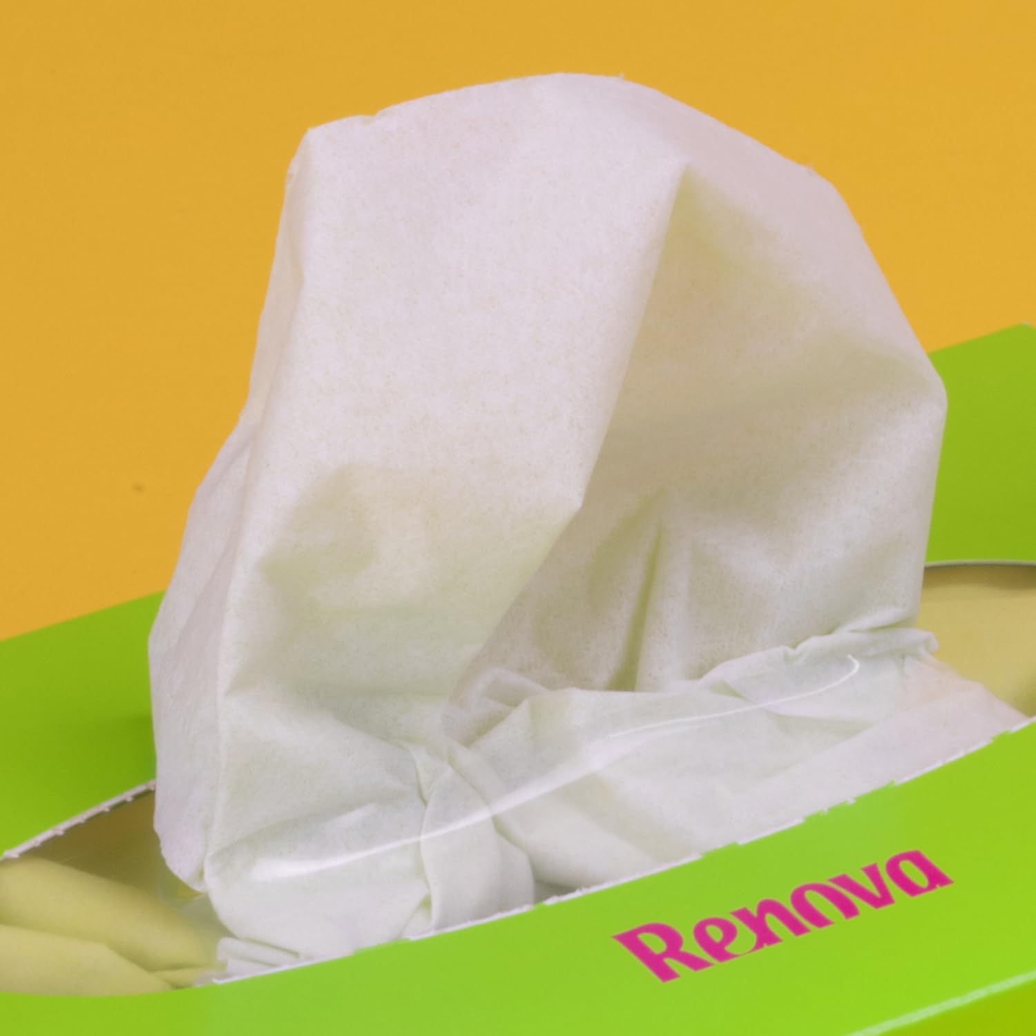 Renova Tissues GREEN Facial 80 Tissues Gesichtstücher, grün, 3-lagig
