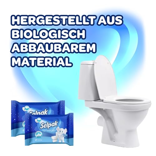 Selpak Wet Wipes Feuchtes Toilettenpapier, 1008 Tücher in 24 Packungen