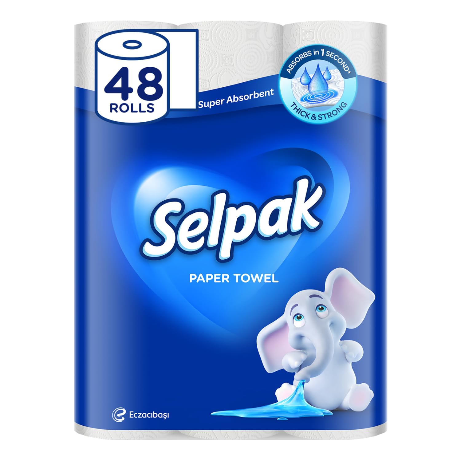 Selpak Paper Towels Papierhandtücher, 4er-Pack, 3-lagig