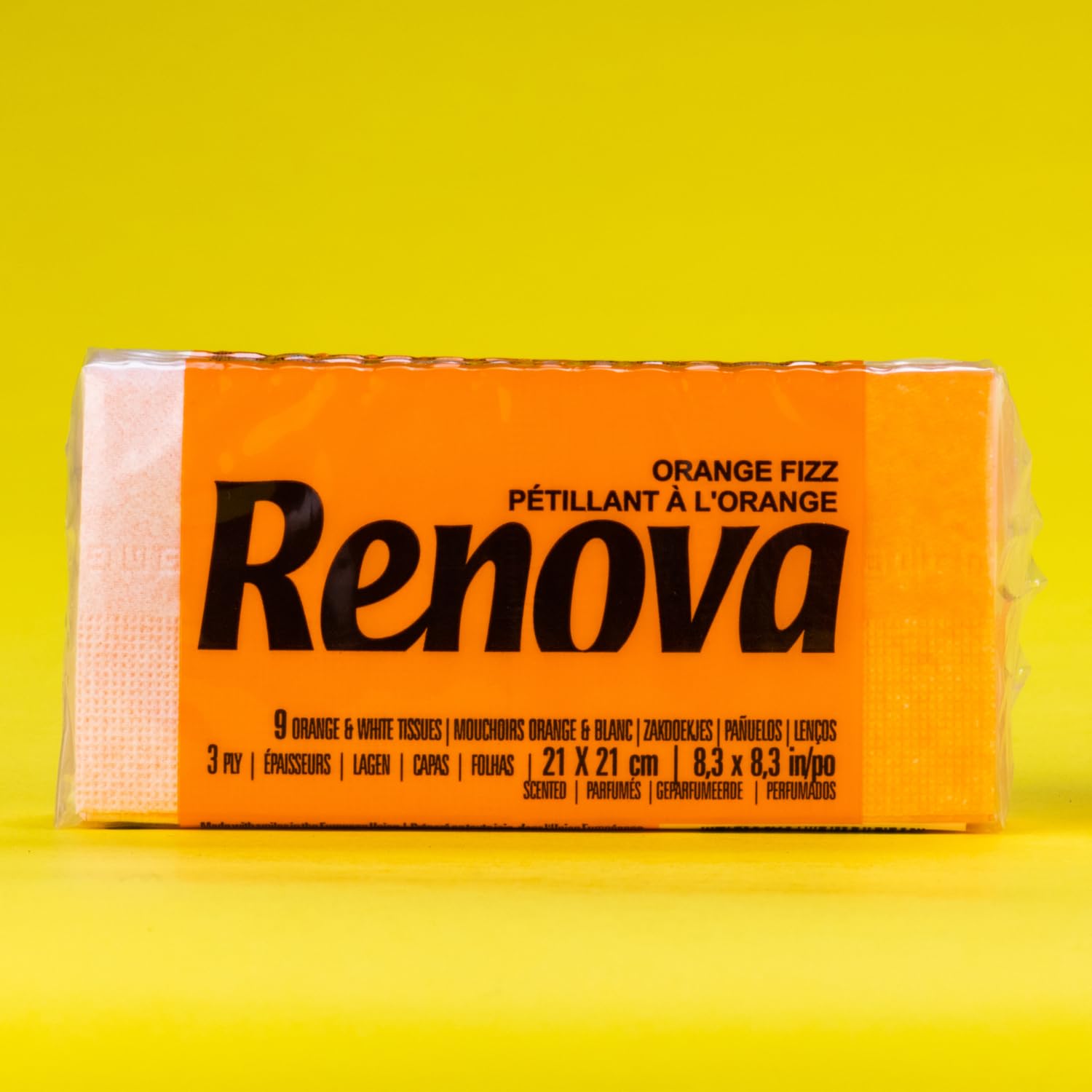 Renova Tissues Orange Fizz Taschentücher, 6 Packungen, Duft