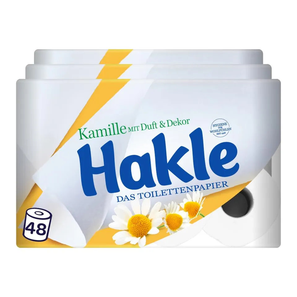 Hakle Kamille Toilettenpapier 48 Rollen, Kamillenduft