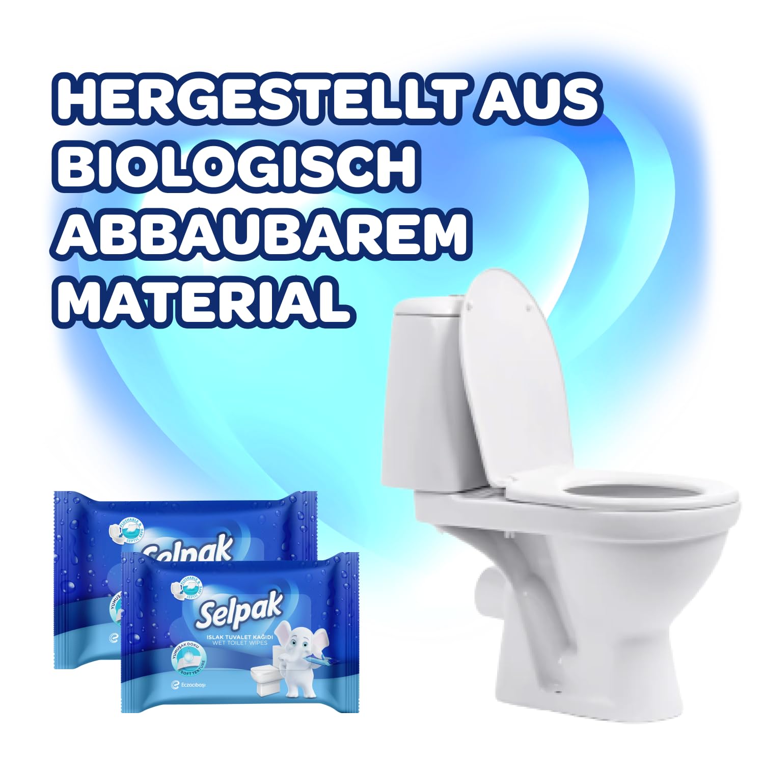 Selpak Wet Wipes Feuchtes Toilettenpapier, 1008 Tücher in 24 Packungen