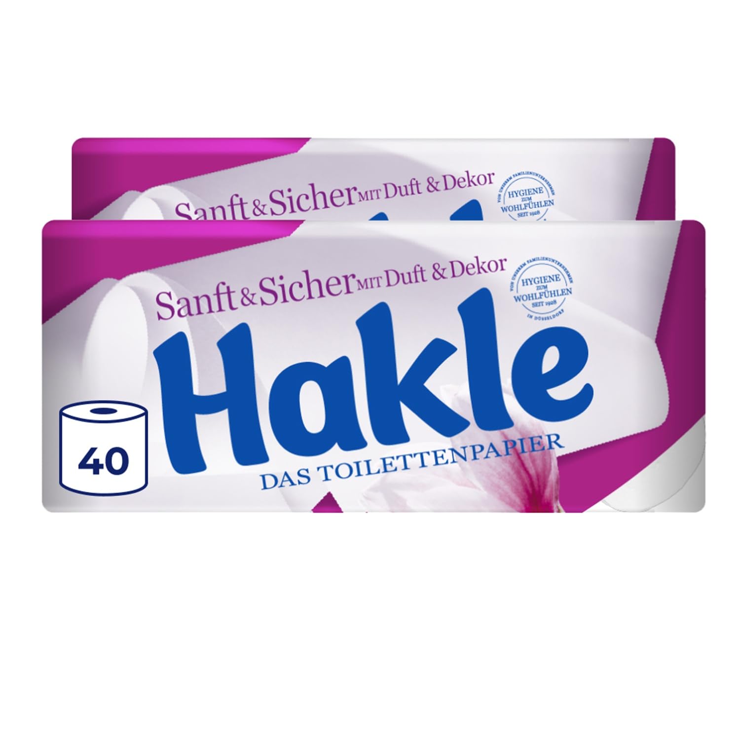 Hakle Sanft & Sicher Toilettenpapier 40 Rollen 4-lagig
