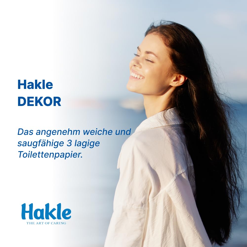 Hakle Dekor Wanderlust Toilettenpapier, 48 Rollen, 150 Blatt, 3-lagig