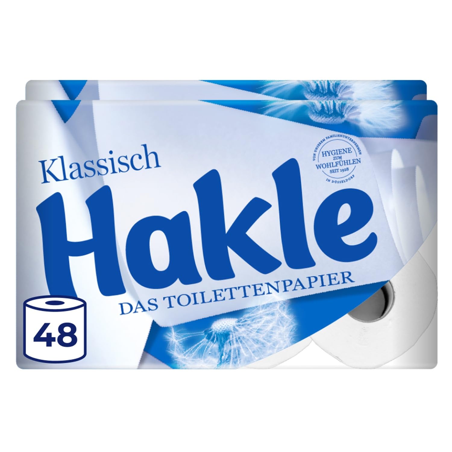 Hakle Klassisch Toilettenpapier 80 Rollen, 3-lagig