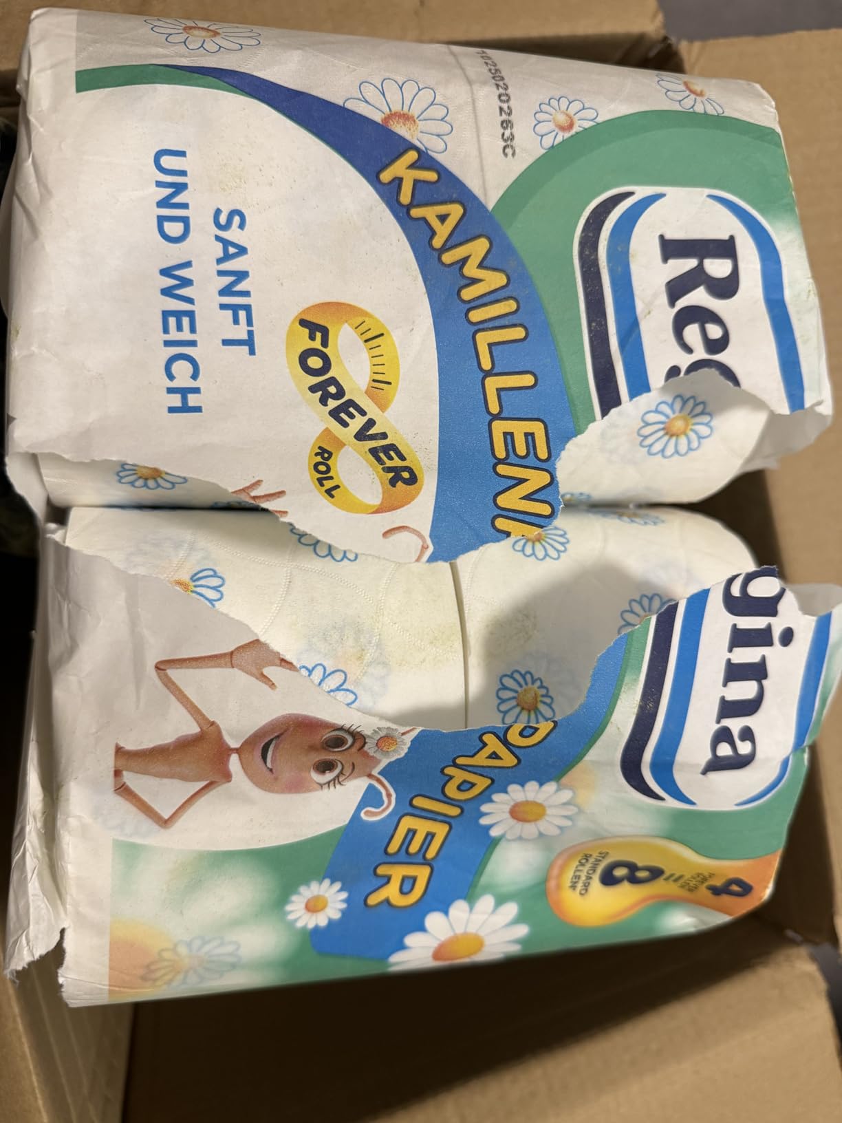 Regina Kamillenpapier Toilettenpapier 16 Rollen, Kamillenduft