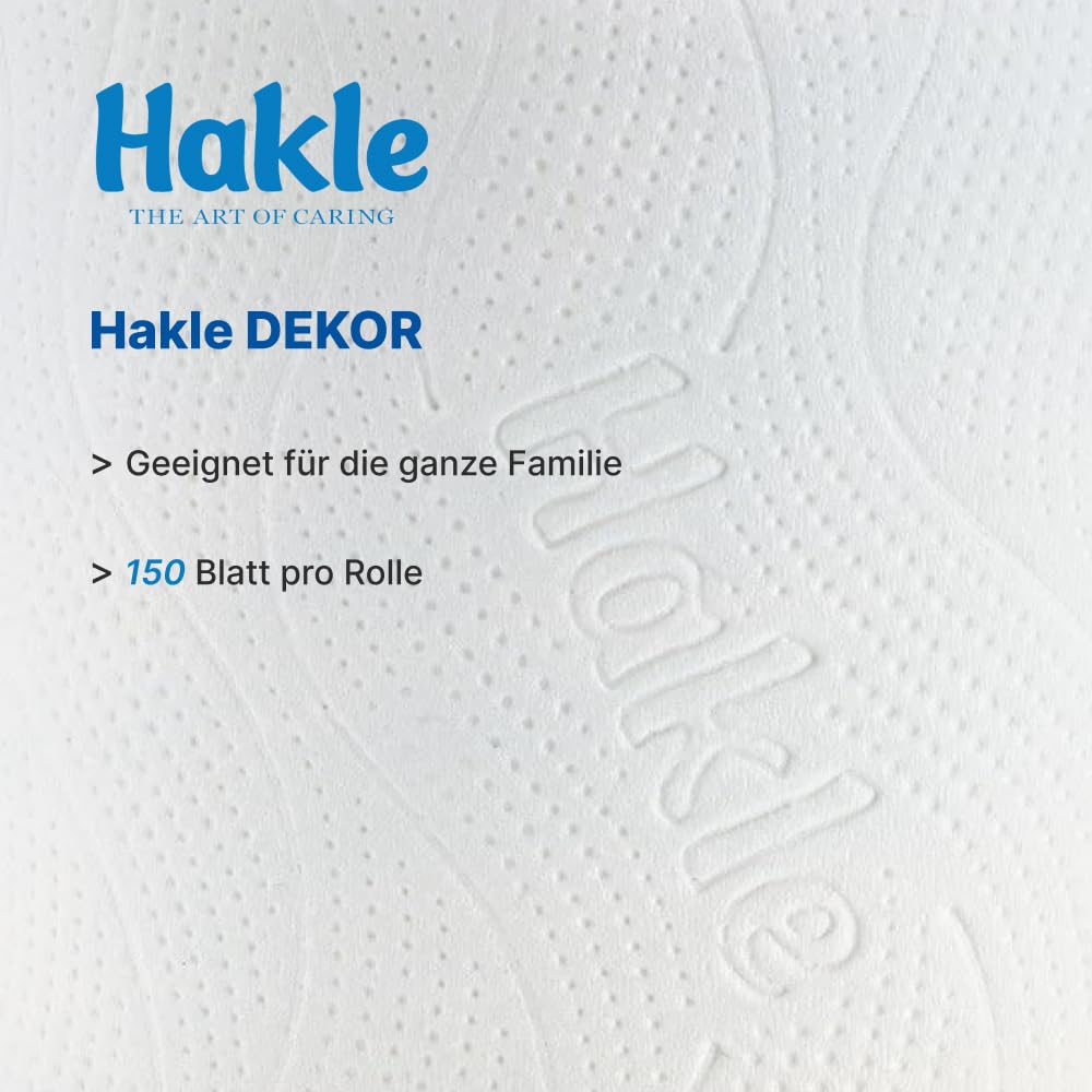 Hakle Dekor Wanderlust Toilettenpapier, 48 Rollen, 150 Blatt, 3-lagig