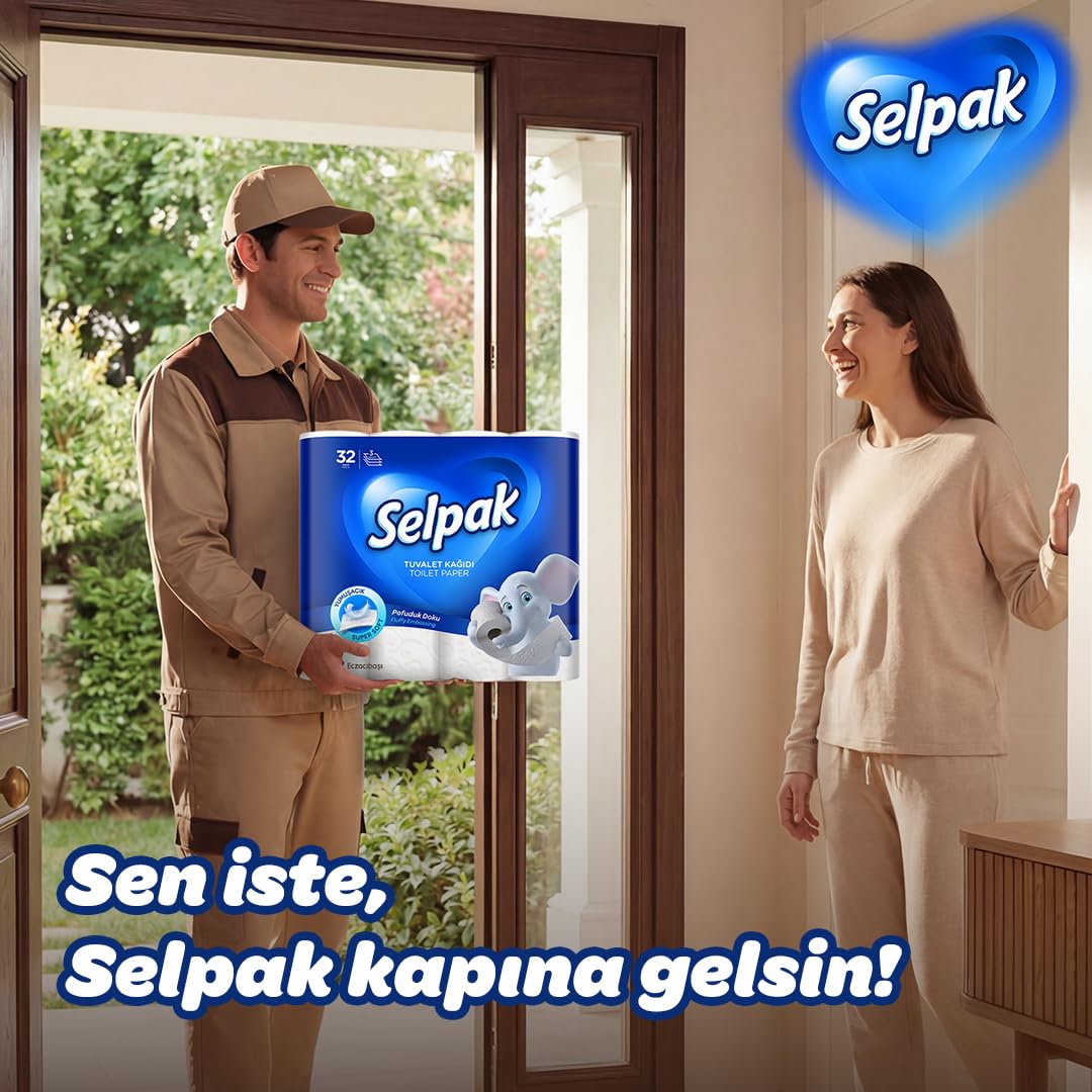 Selpak Toilet Papers Toilettenpapier 32 Rollen, 3-lagig, 140 Blatt