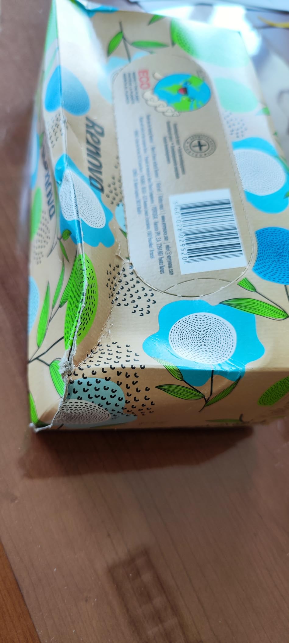 Renova Tissues 100% RECYCLED Facial Tissues Taschentücher 70 Stück unparfümiert