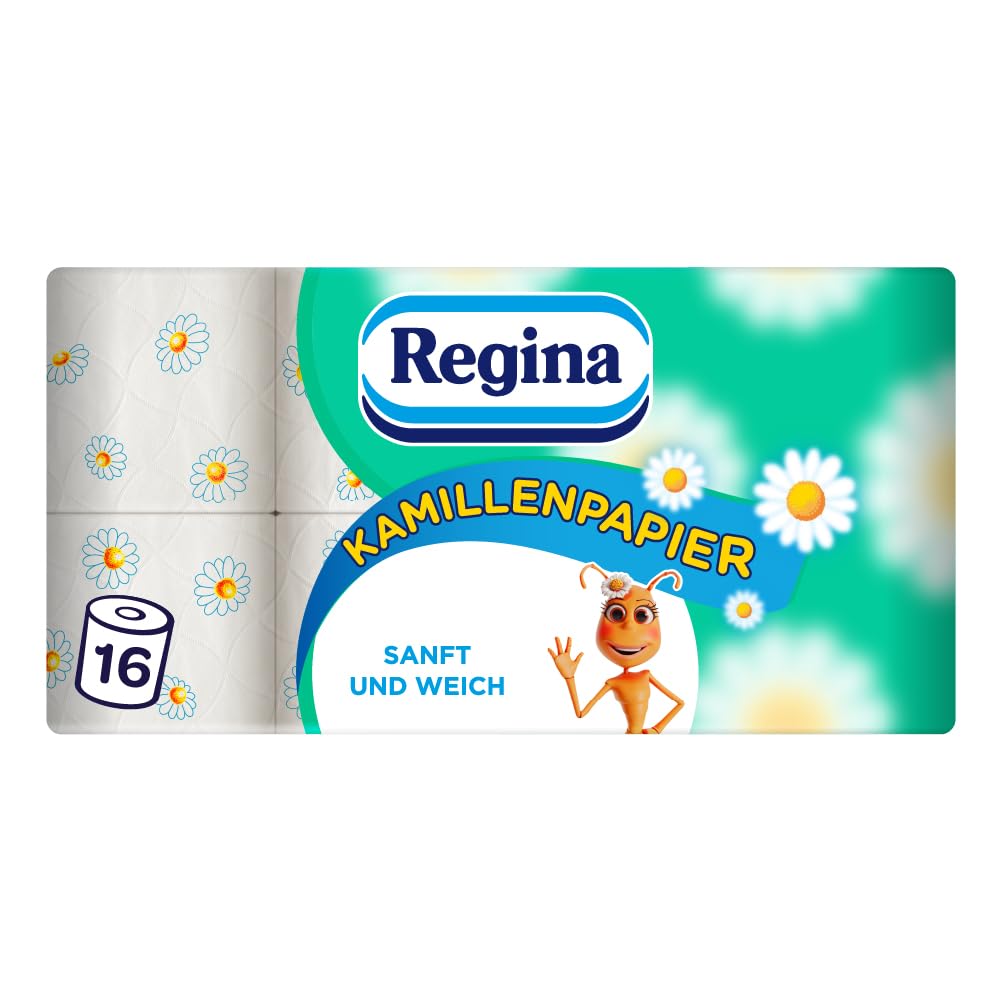 Regina Kamillenpapier Toilettenpapier 16 Rollen, Kamillenduft