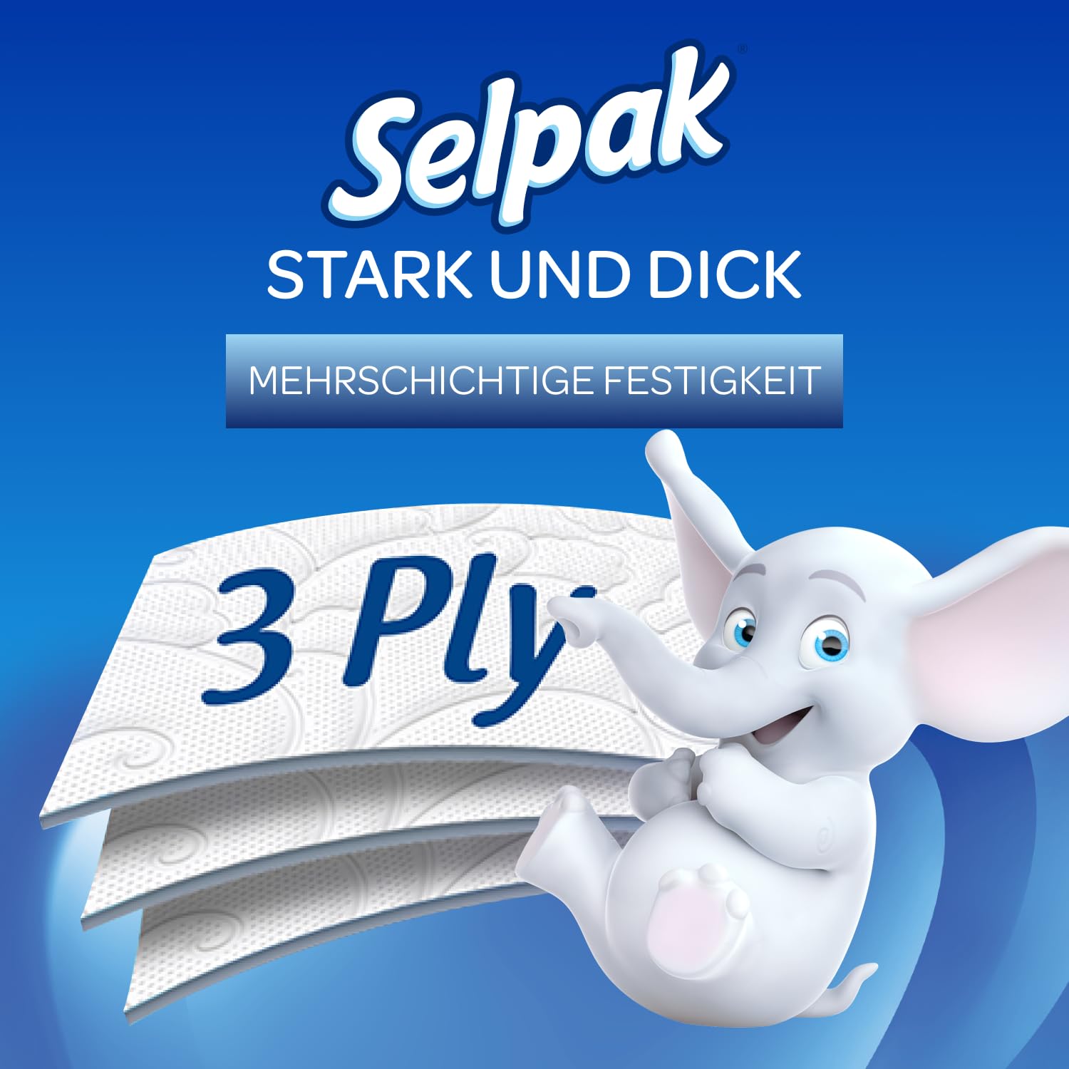 Selpak Toilet Papers Deluxe Toilettenpapier 96 Rollen, Baumwollfasern