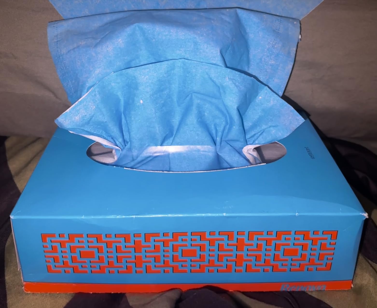 Renova Tissues Blue Facial Taschentücher, 80 Stück, 3-lagig