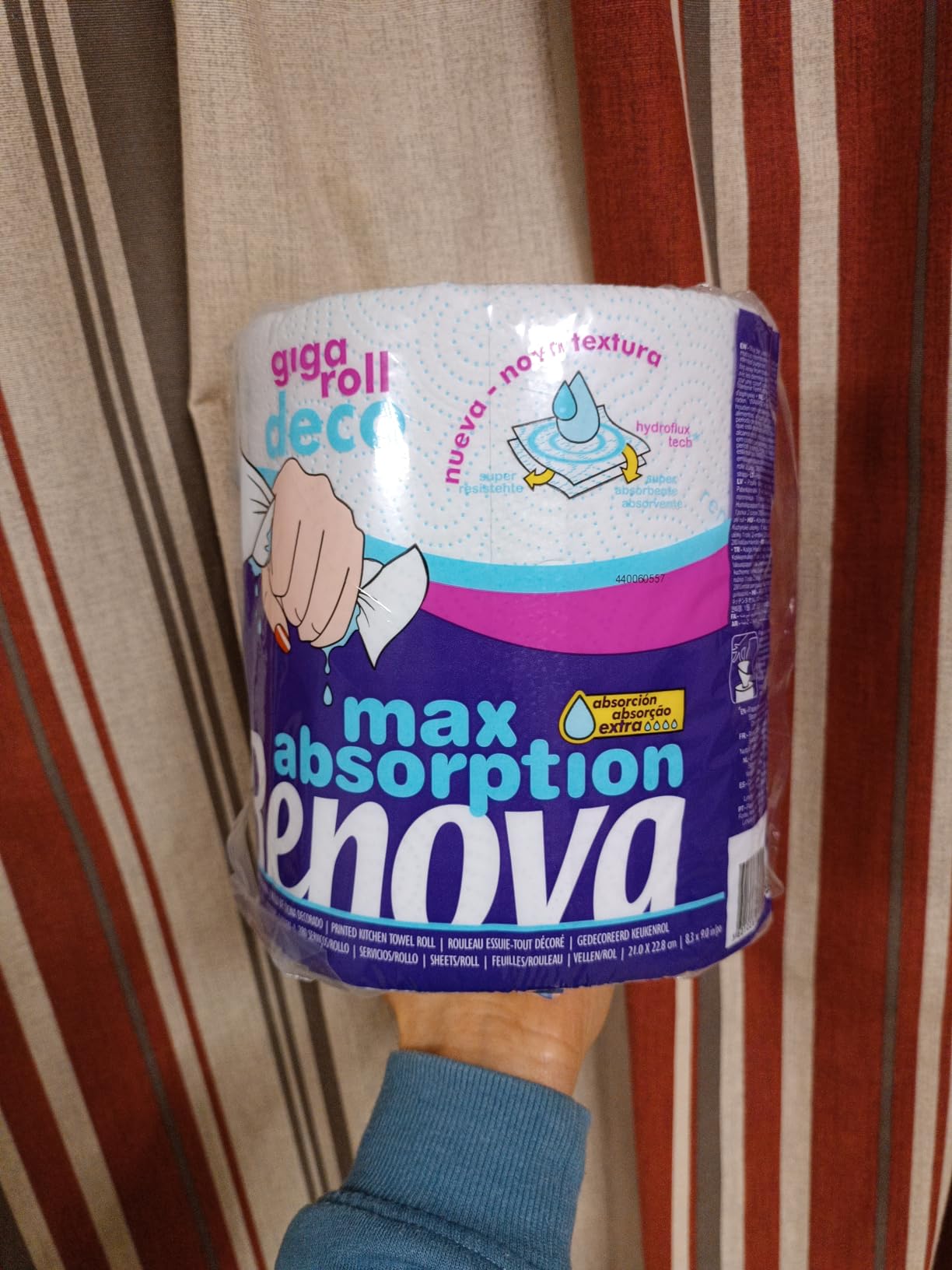 Renova Kitchen Roll Gigaroll Deco Küchenrolle Large, 1 Rolle, 280 Blatt