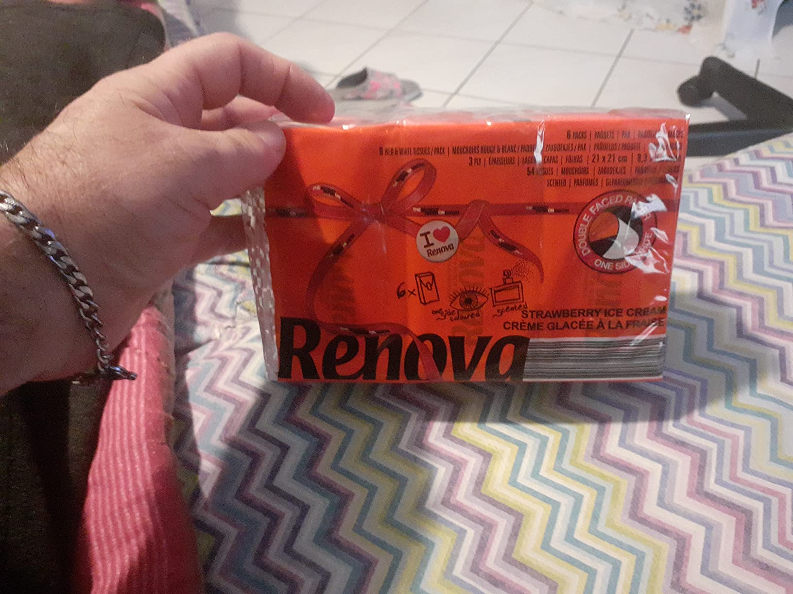 Renova Kitchen Roll Pink Paper Towel Küchenrolle 1 Rolle rosa