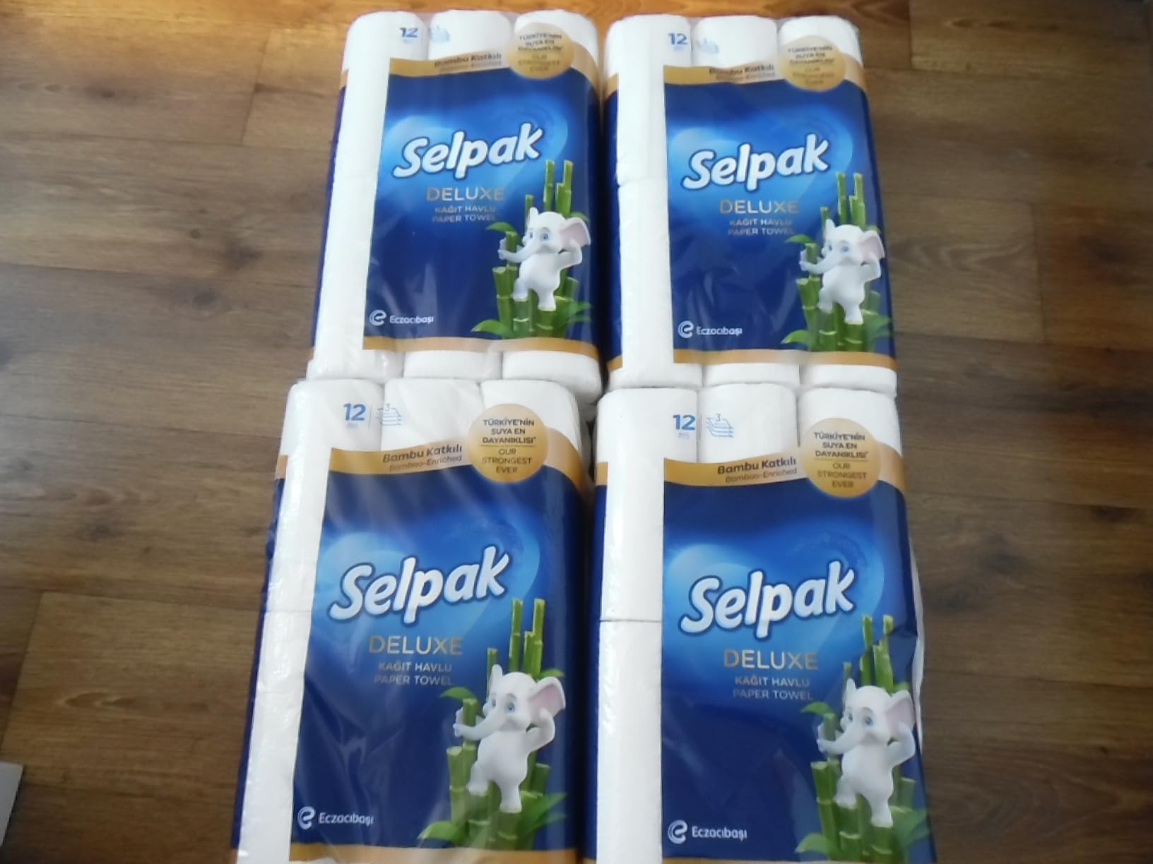 Selpak Paper Towels Deluxe Küchenrolle 48 Rollen, 3-lagig aus Bambus